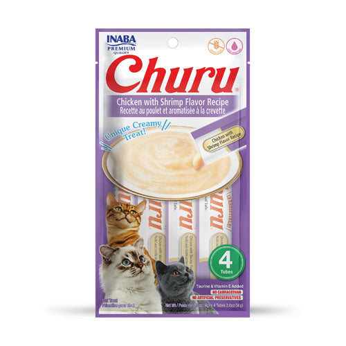 Inaba Churu Chicken With Shrimp 56g - 4 Sticks Per Pack