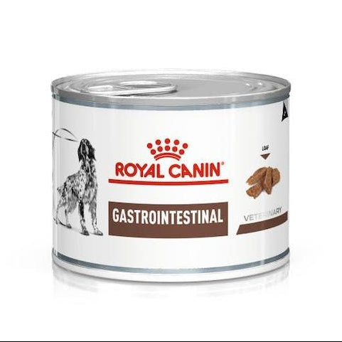 Royal Canin Gastrointestinal canned pet food on a white background