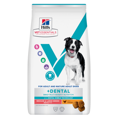 Hill's Vet Essentials Multi-Benefit + Dental Adult 1+  Medium and Large Breed Dog Food with Chicken 2kg